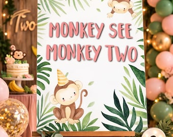 Monkey Welcome Sign