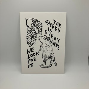 5 x 7" Print - Sacred is Everywhere - Rat + Raspberries