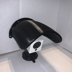 3D Printed Outdoor Security Camera Cover, Camera Protector From Rain, Snow, and Sunlight, Black