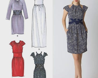 Simplicity 2281 Dress Sewing Pattern, Size 14-22, Sleeve Variations