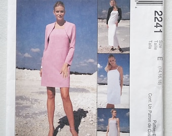 McCall's 2241, Size 14-18 Misses' Dress, Pants & Shrug Sewing Pattern, UNCUT Factory Folded