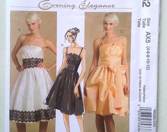 McCall's 5382, Size: 4-12 Misses' Dress and Sash Sewing Pattern, UNCUT Factory Folded