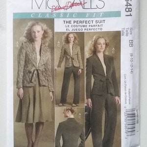 McCall&#39;s 5481, Size 8-14 Misses&#39; Jacket, Skirt and Pants Sewing Pattern / UNCUT Factory Folded