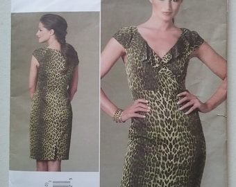 Vogue 1206 Kay Unger Dress Sewing Pattern, Size 14-20 UNCUT