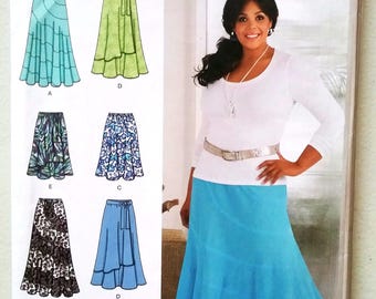 Simplicity 2416 Size 10-18  Misses' Skirts in Two Lengths Sewing Pattern / UNCUT Factory Folded/ Vintage