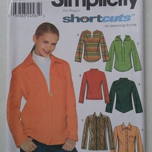 Simplicity 9513, Size 14-20 Misses' Knit Tops Sewing Pattern, UNCUT Factory Folded