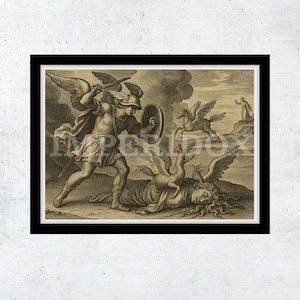 Greek Mythology Print – Ancient Legends Wall Art, Gods & Heroes Illustration, Classical Epic Home Décor