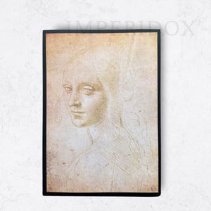 Leonardo da Vinci Sketch Print - Vintage Renaissance Drawing - Aged Manuscript Reproduction - Imperidox Original Artwork