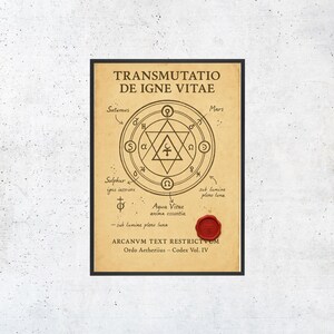 Witchcraft Art Print – Occult Wall Art – Vintage Witch Poster – Gothic Dark Academia Decor – Magic Ritual Illustration