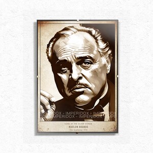 Classic Godfather Art Print - Iconic Movie Poster - Vintage Film Decor - Mafia Movie Wall Art