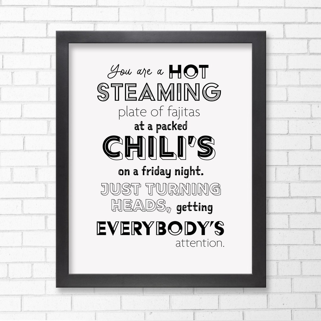 Cody Rigsby Fajitas Quote Digital Download // Illustrator // Printable