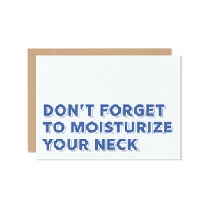 Moisturize Mini Greeting Card // Happy Birthday Card // Birthday Card // Cute Birthday Card // Birthday Gift Card // Funny Birthday Cards