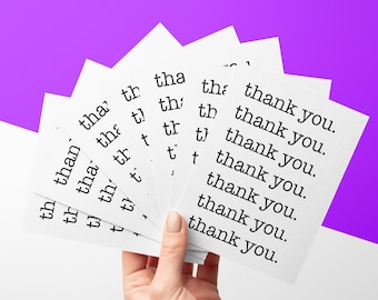 Thank You Typewriter Greeting Card // Thank You Card // Thank You Wedding Card // Wedding Card // Cute Thank You Card // Thanks Card