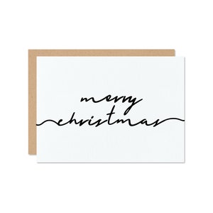 Merry Christmas Mini Greeting Card // Christmas Cards // Cute Christmas Card // Simple Christmas Card // Stocking Stuffer Card // Gift Card