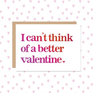Better Valentine Mini Greeting Card // Valentine&#39;s Day Card // Cute Valentine&#39;s Card // Valentines Card // Mini Card