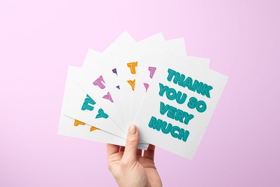 Buy Thank You so Very Much Greeting Card // Thank You Card