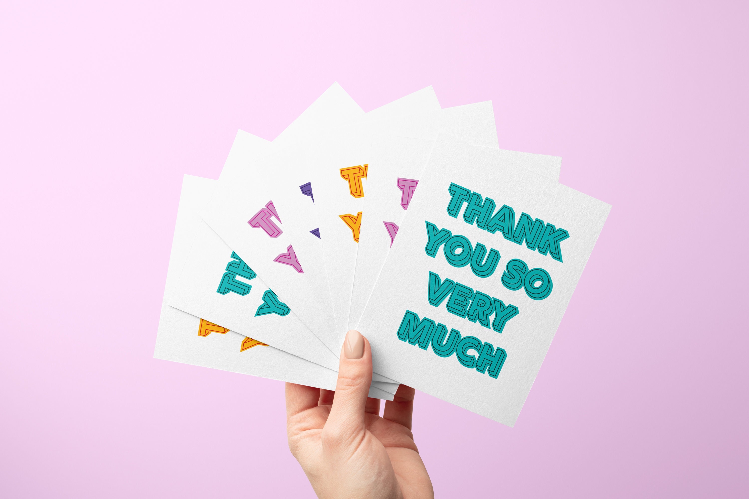 Thank You so Very Much Greeting Card // Thank You Card // Thank