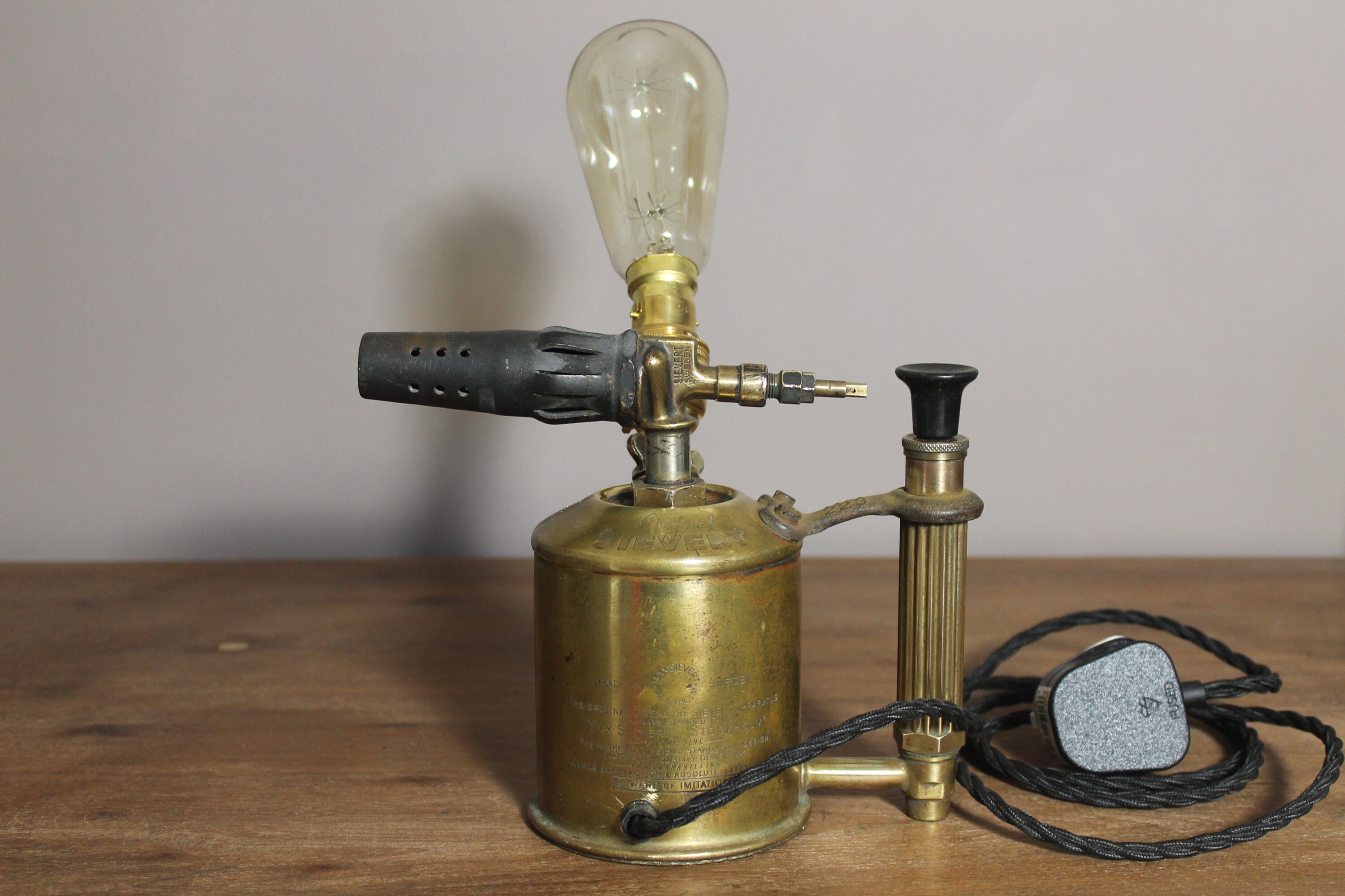 Retro Blow Lamp Upcycled Blow Torch Gift for Him Bladon Etsy UK