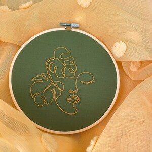 Plant Lady Finished Embroidery Hoop