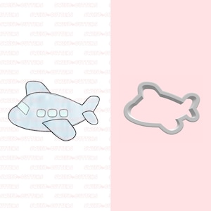 Airplane cookie cutter, Baby shower cookie cutter, fondant cookie cutter
