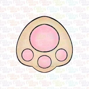 Bunny foot cookie cutter
