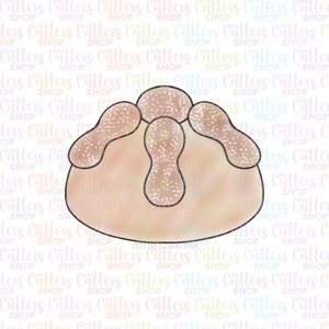 Cortador de galletas pan de muerto, día de muertos, cortador de galletas de cuentas