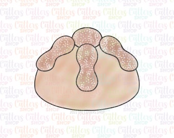 Pan de muerto cookie cutter,Day of the dead, bead cookie cutter