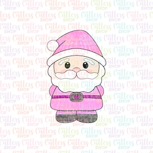Weihnachtsmann rosa Ausstechform, Ausstechform oder Fondant Ausstechform