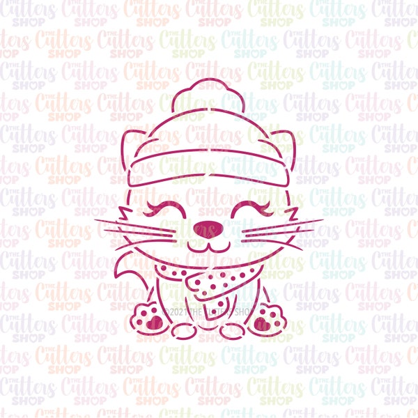 Kitty Cat PYO cookie stencil