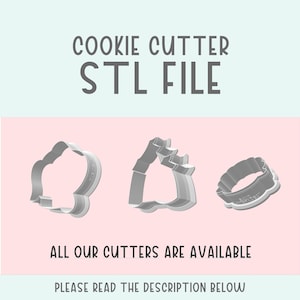 STL Cookie Cutter File Personal only! Download print at home, Digital cookie cutter