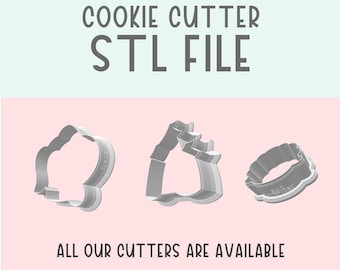 Archivo STL de cortador de galletas. ¡Solo para uso personal! Descarga e imprime en casa. Cortador de galletas digital.