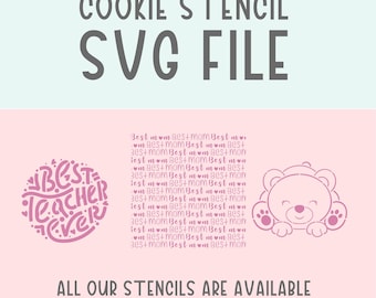 SVG Cookie Stencil File Personal Use, Digital file, cut at home, Download