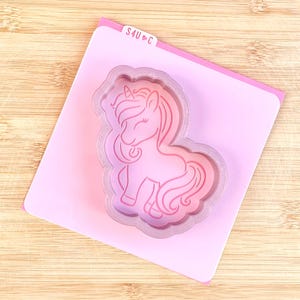 Unicorn PYO cookie stencil 23