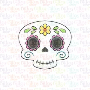 Sugar skull cookie cutter, candy cookie cutter, chocolate skull cookie cutter, halloween cookie cutter