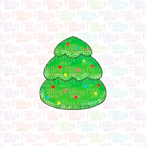 Chubby Christmas Tree Cookie Cutter, kerstkoekjes uitsteker of fondant koekjes uitsteker
