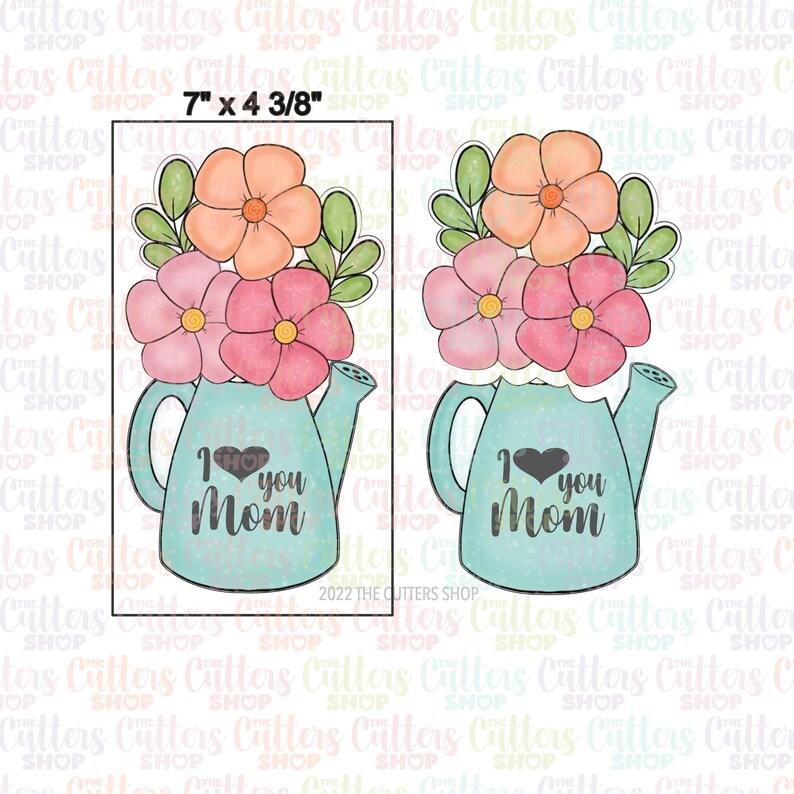 Watering Can Set Cookie Cutter Etsy