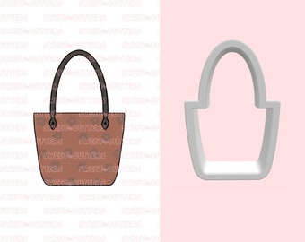 Tote Bag Cookie cutter, Handbag cookie cutter, fashion bag cookie cutter, fondant or clay cookie cutter