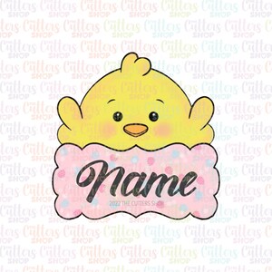 Chick plaque cookie cutter
