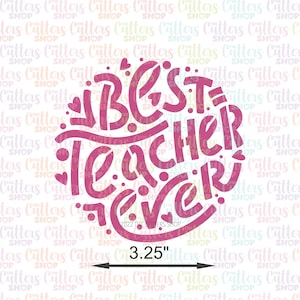 最高の先生クッキーステンシル
