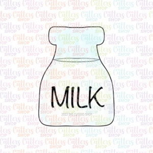 Milk bottle cookie cutter
