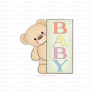 Bear BB plaque cookie cutter