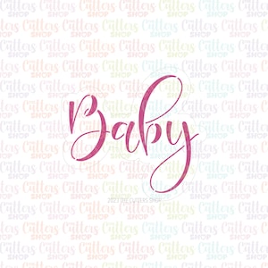 Baby cookie cutter or Stencil