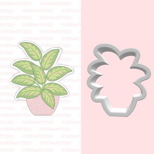 Potted Plant #3 Cookie cutter,Mothers day cookie cutter, Plant cookie cutter, Room Plants cookie cutter