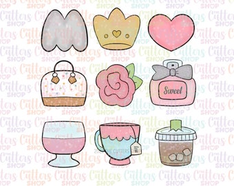 Mothers day mini set cookie cutter