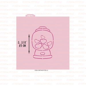 Gumball PYO Cookie Stencil