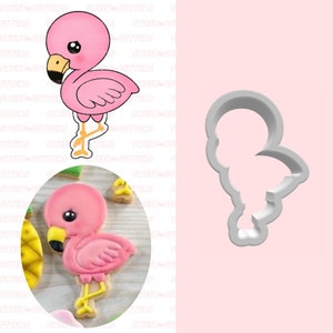 Flamingo cookie cutter, fondant cookie cutter