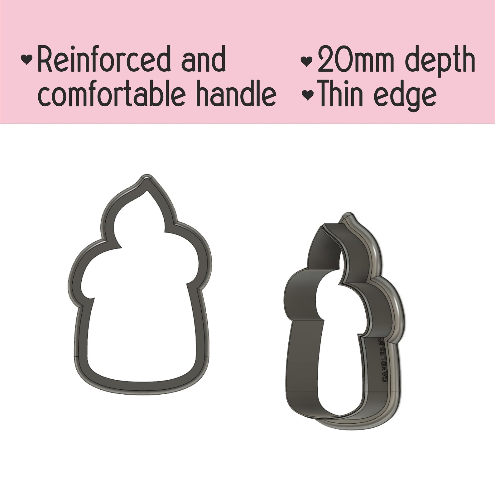 Candle Cookie Cutter Etsy