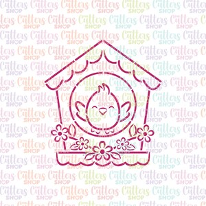 Bird house pyo stencil