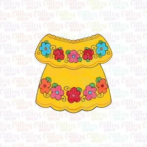 Mexican dress cookie cutter