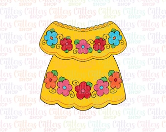 Mexican dress cookie cutter